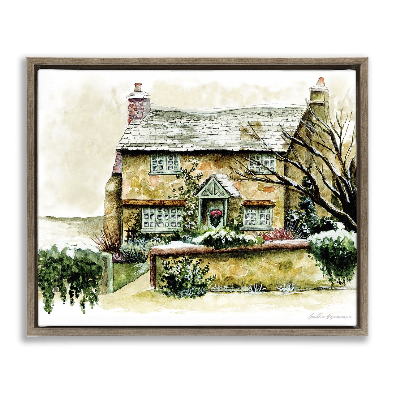 Stupell Industries English Cottage Painting Floating Frame By Heather Desormeaux